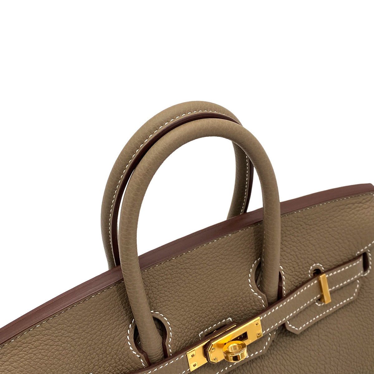 HERMES BIRKIN 25 ETOUPE TOGO HAND BAG W GHW 90251088