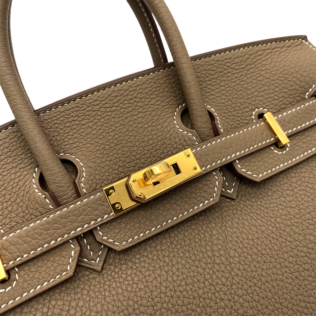 HERMES BIRKIN 25 ETOUPE TOGO HAND BAG W GHW 90251088