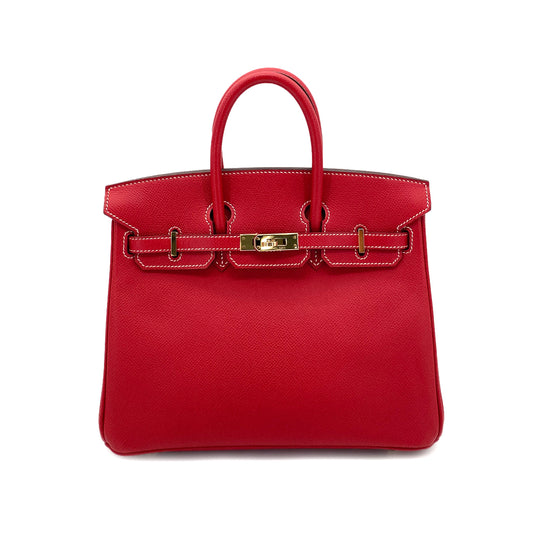 HERMES CANDY BIRKIN 25 ROUGE CASAQUE BLUE THALASSA EPSOM HAND BAG □P GHW 90251379