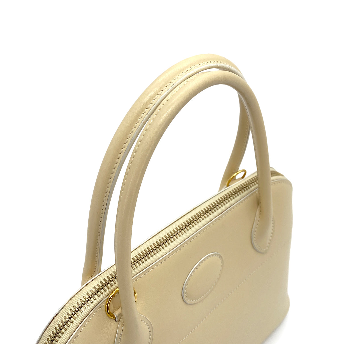 HERMES BOLIDE 27 PARCHEMIN BOXCALF HAND SHOULDER BAG □H 90251840