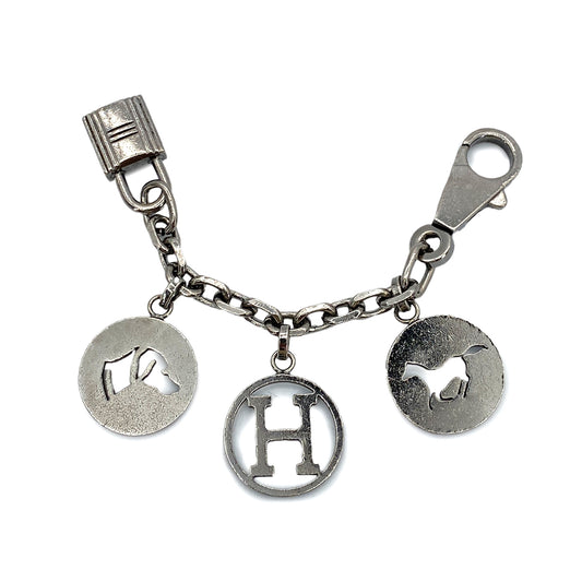 HERMES AMULET4 BRELOQUE BAG CHARM ACCESSORY SILVER 90252032