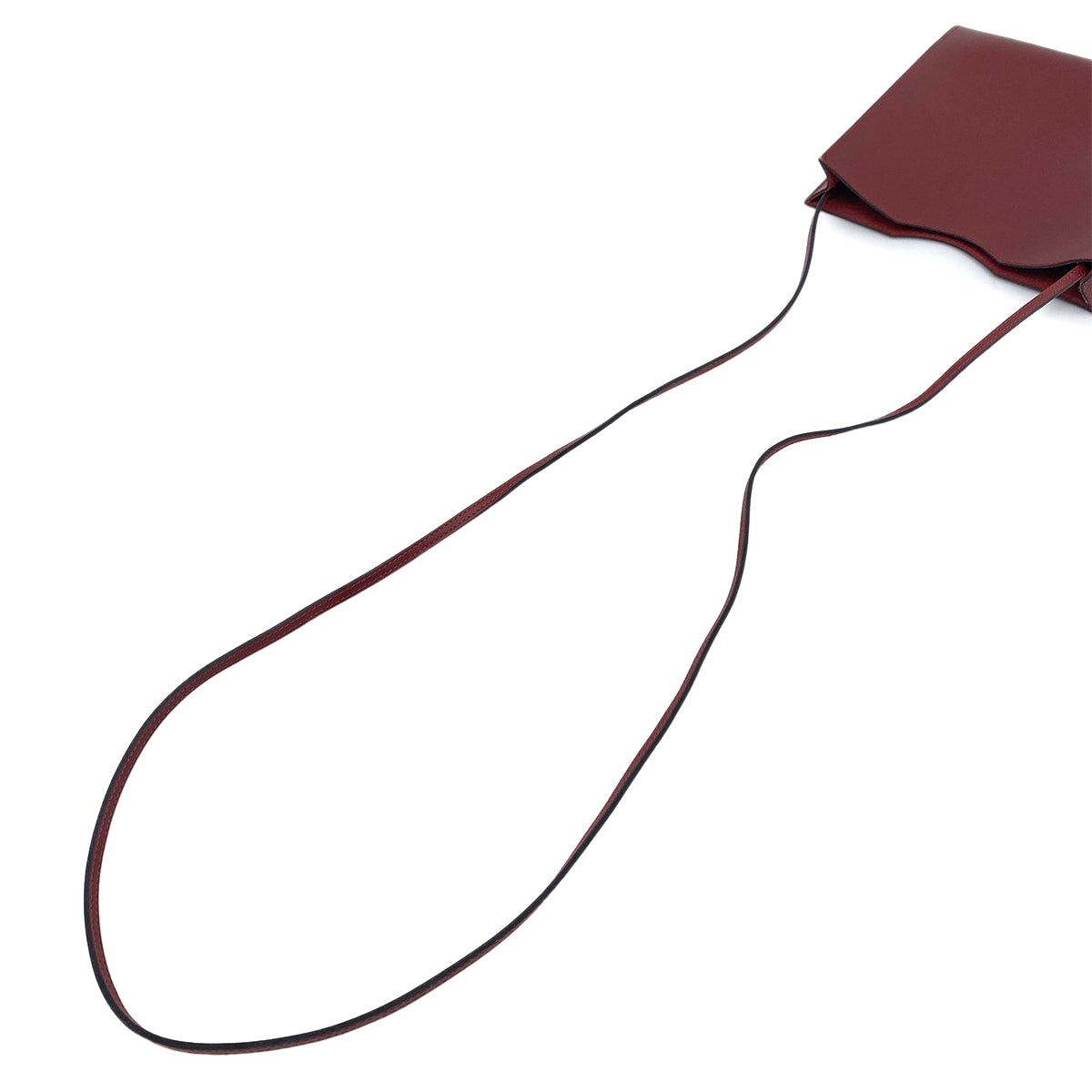HERMES ONIMAITOU ROUGE H BOXCALF SHOULDER BAG 90252551