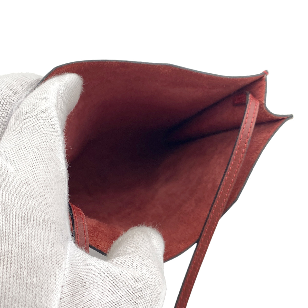 HERMES ONIMAITOU ROUGE H BOXCALF SHOULDER BAG 90252551