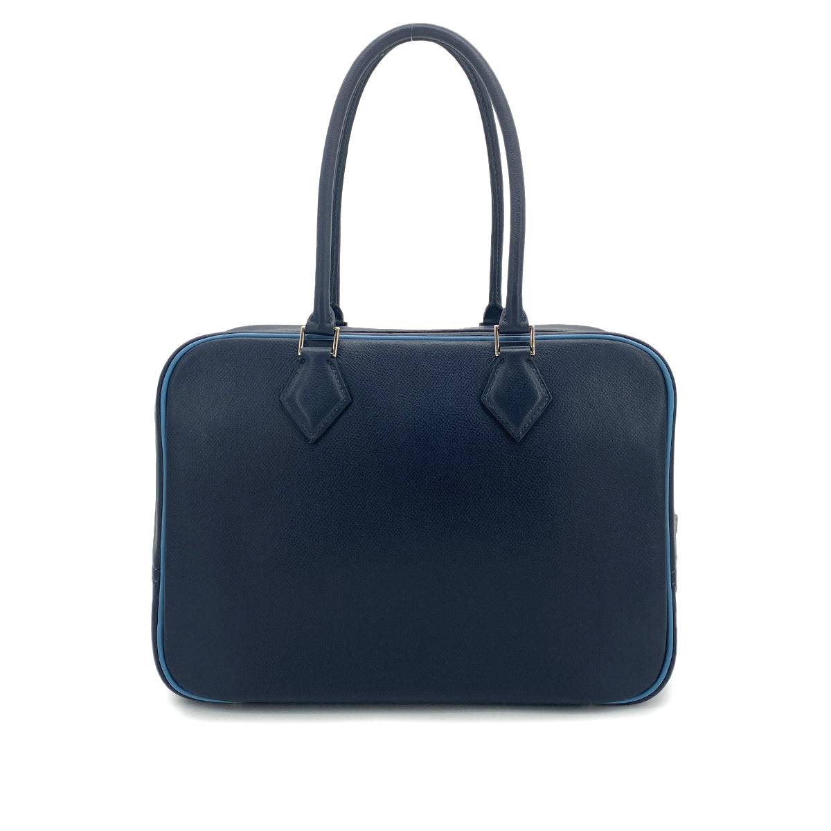 HERMES PLUME 28 EPSOM INDIGO BLUE JEAN HAND BAG □I 90252963