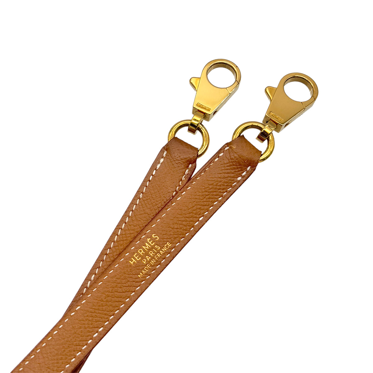 HERMES KELLY BOLIDE GOLD COURCHEVEL SHOULDER STRAP GHW 90253083