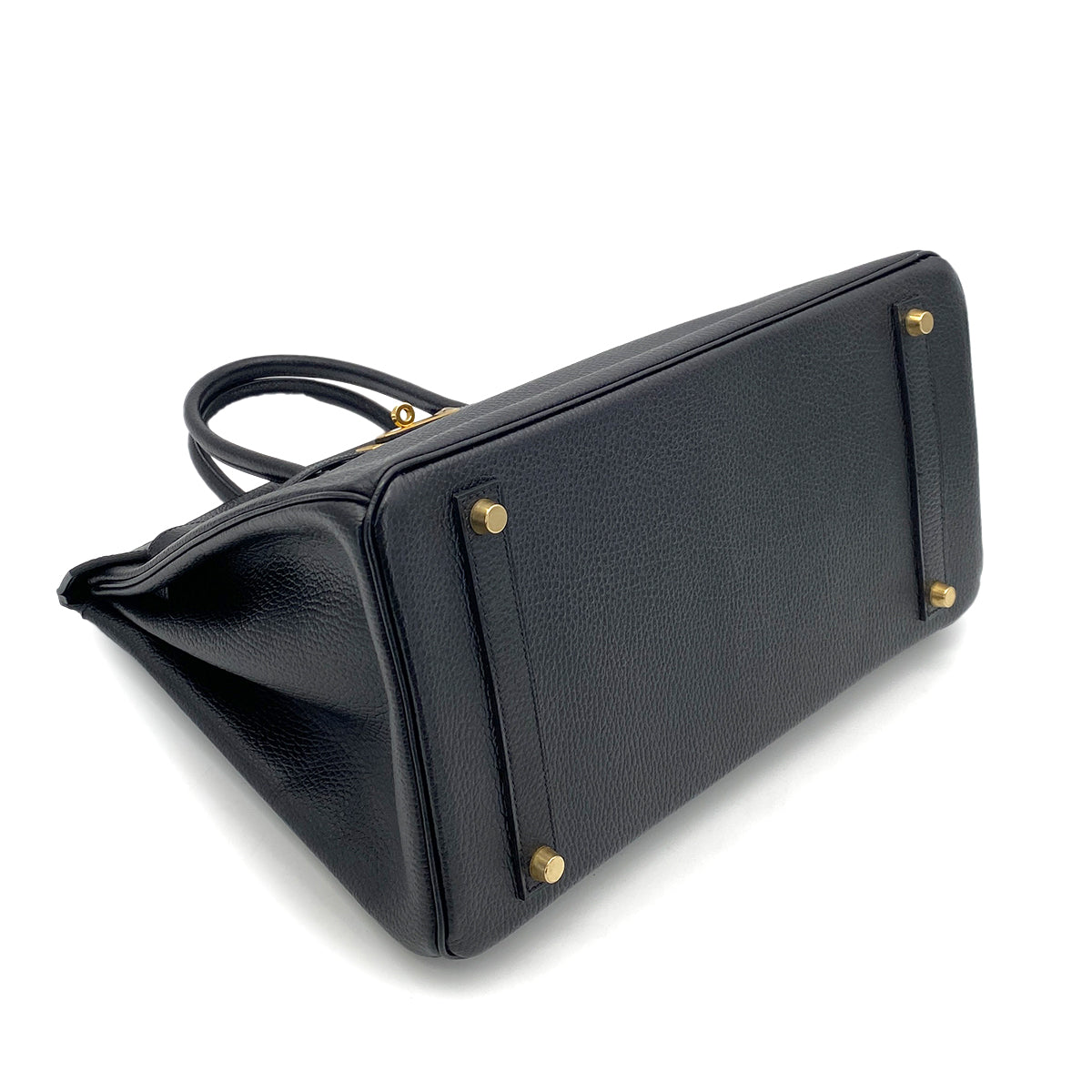 HERMES BIRKIN 35 BLACK ARDENNES HAND BAG □B GHW 90253624