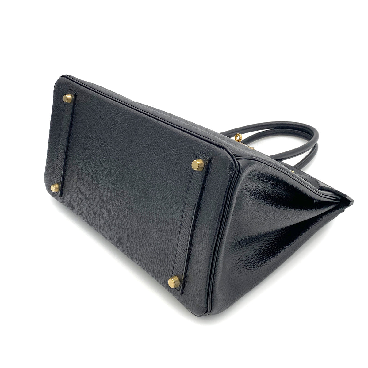 HERMES BIRKIN 35 BLACK ARDENNES HAND BAG □B GHW 90253624