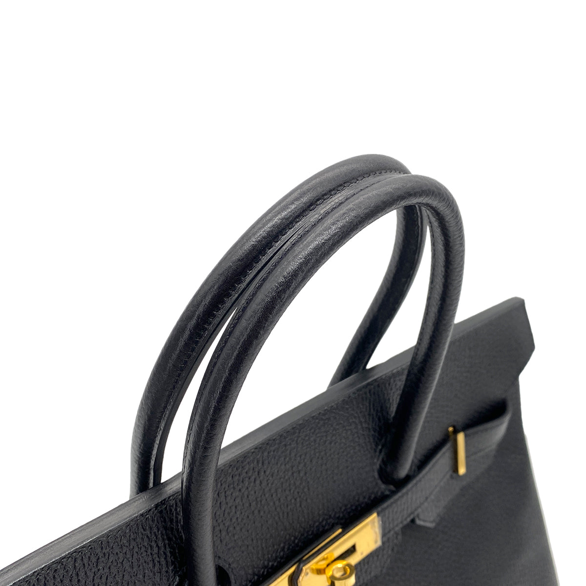 HERMES BIRKIN 35 BLACK ARDENNES HAND BAG □B GHW 90253624
