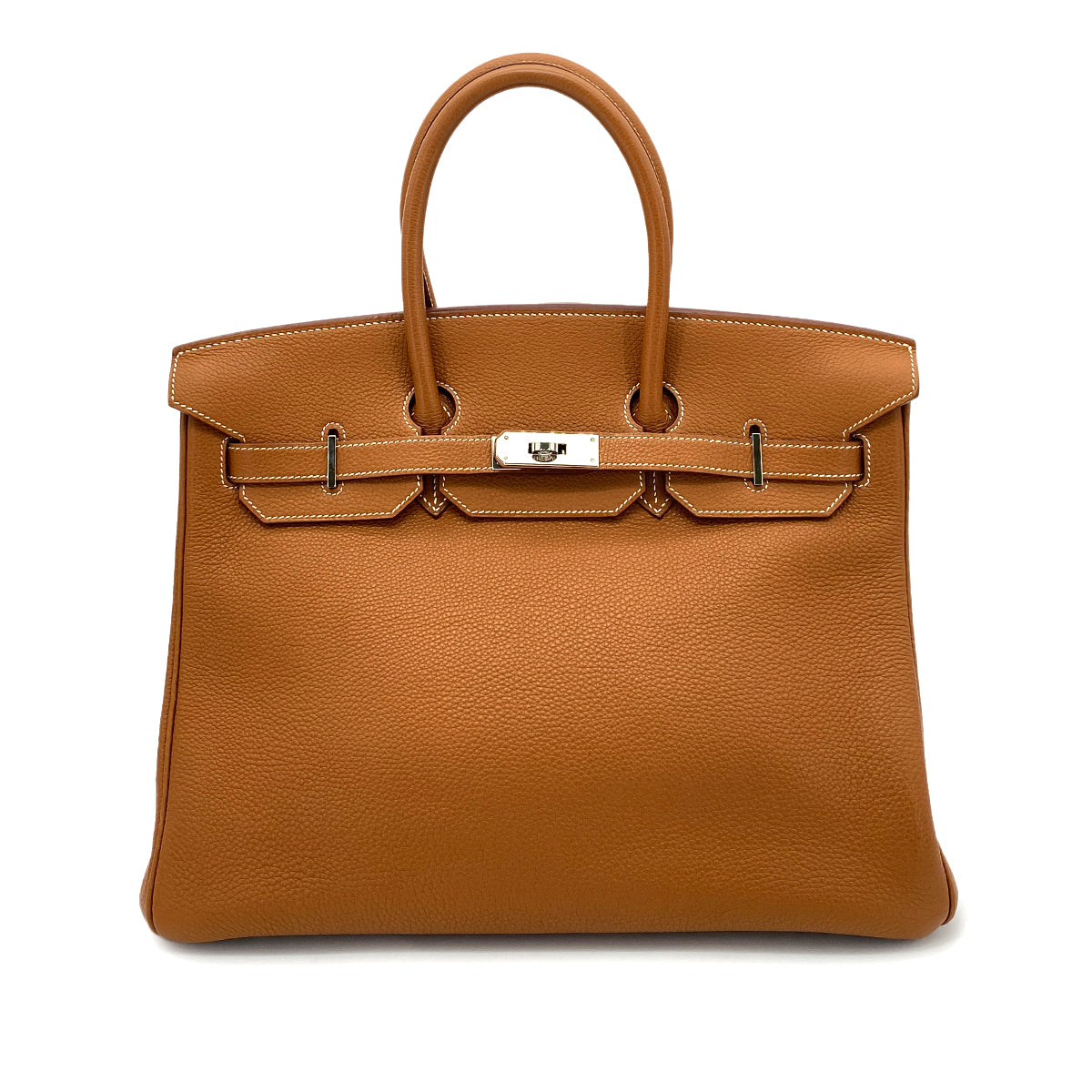 HERMES BIRKIN 35 GOLD TOGO HAND BAG □I GHW 90253627
