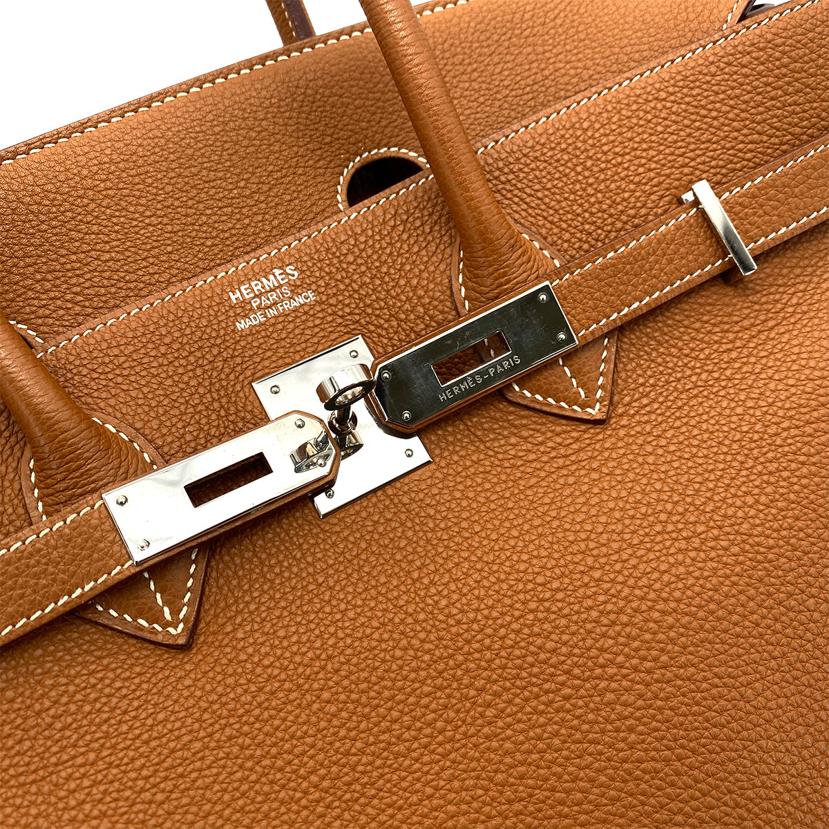 HERMES BIRKIN 35 GOLD TOGO HAND BAG □I GHW 90253627