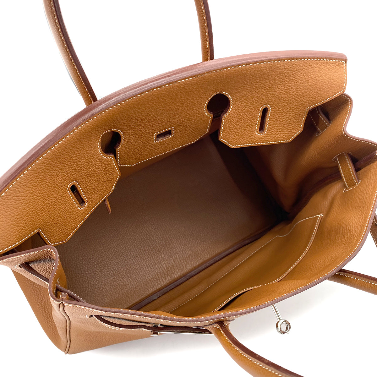 HERMES BIRKIN 35 GOLD TOGO HAND BAG □I GHW 90253627