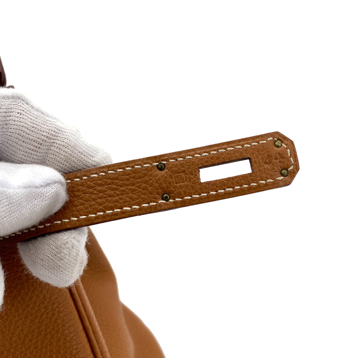 HERMES BIRKIN 35 GOLD TOGO HAND BAG □I GHW 90253627