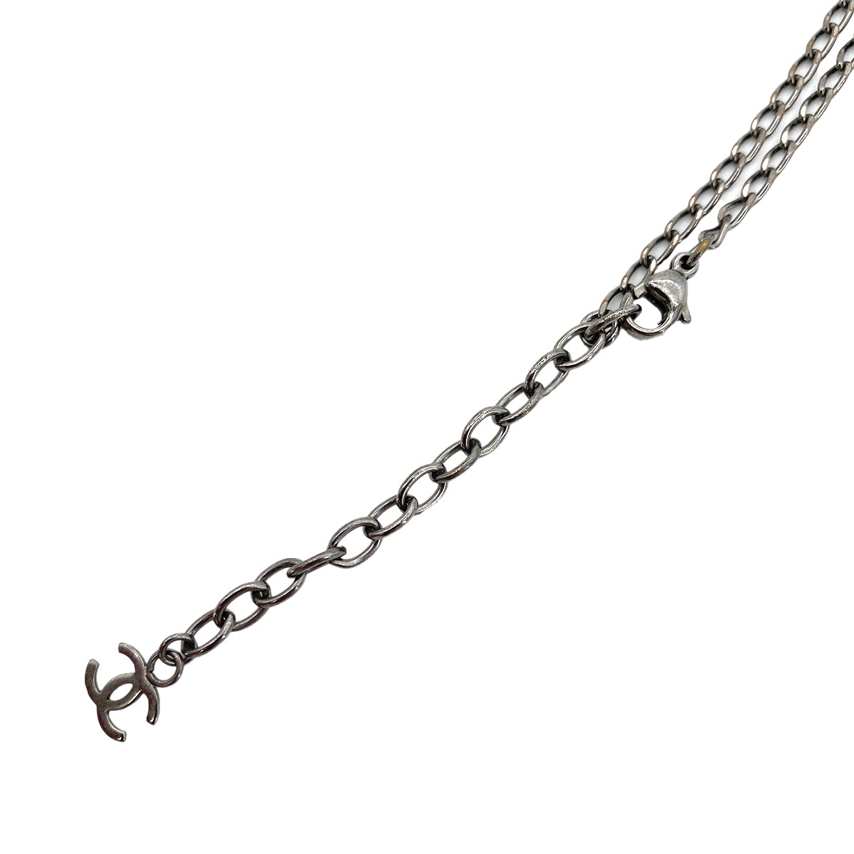 CHANEL VINTAGE NECKLACE MADEMOISELLE COCOMARK ROUND ACCESSORY 03P 90253652