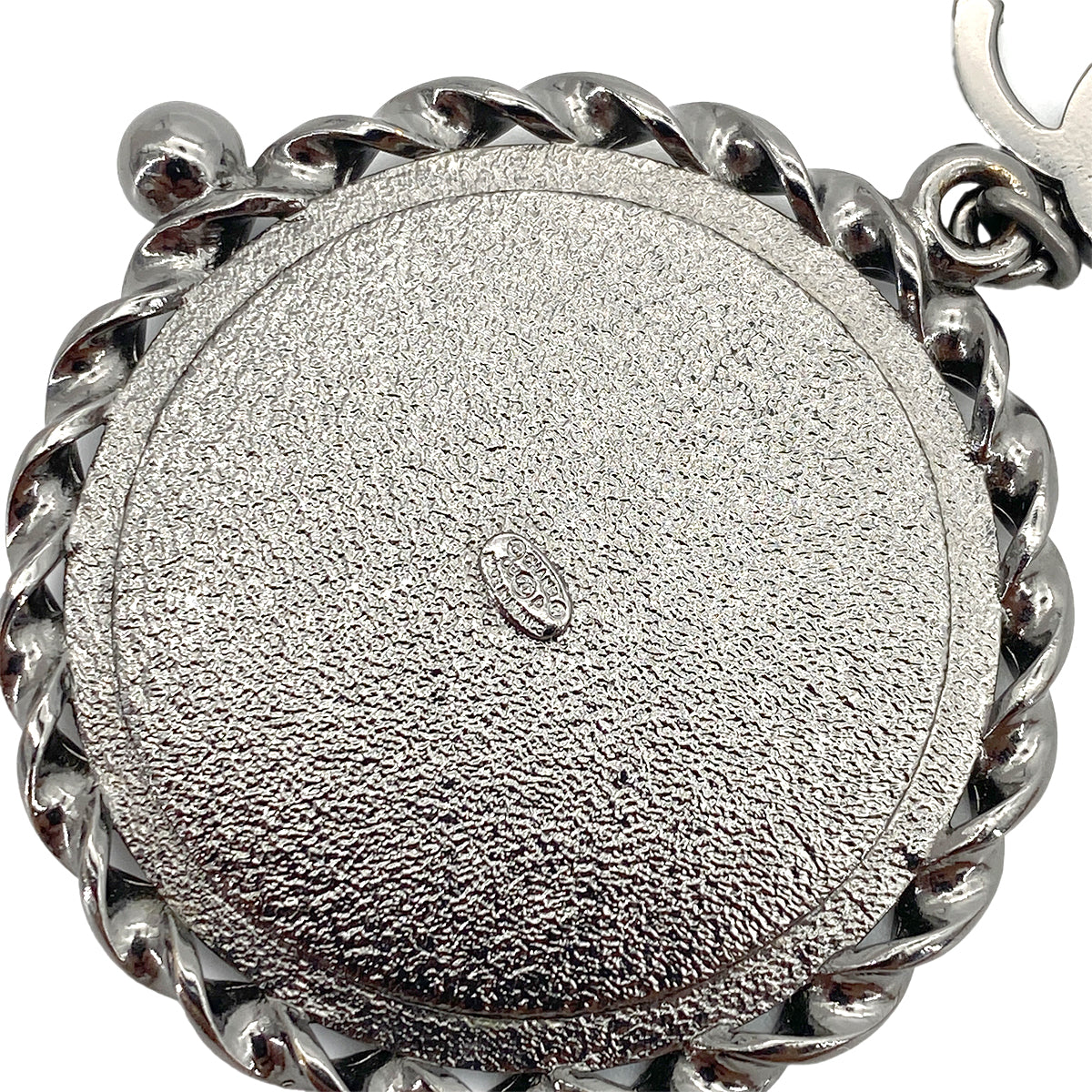 CHANEL VINTAGE NECKLACE MADEMOISELLE COCOMARK ROUND ACCESSORY 03P 90253652