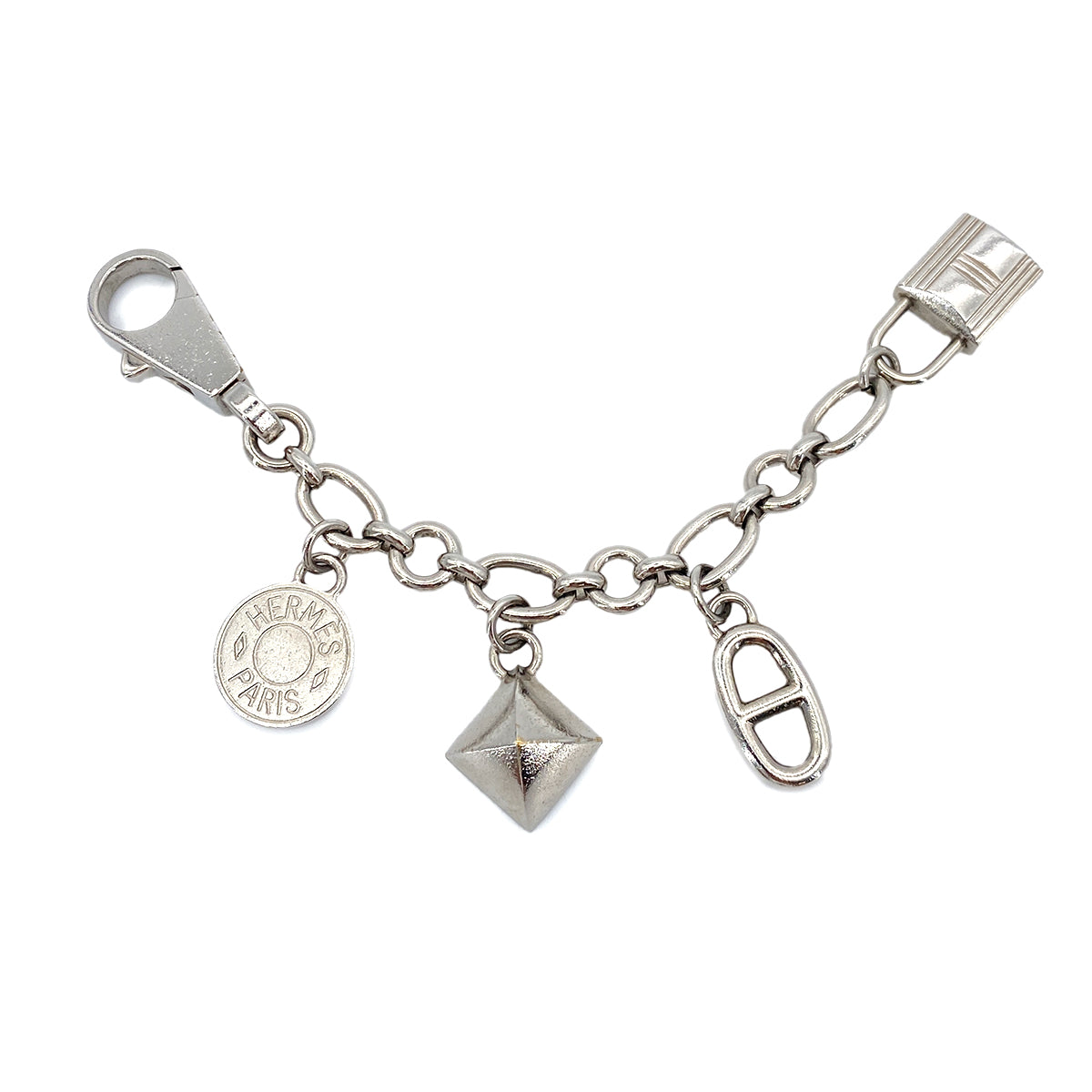 HERMES AMULET4 OLGA CHARM SILVER SELLIER CHAINE D'ANCRE MEDOR ACCESSORY 90253745