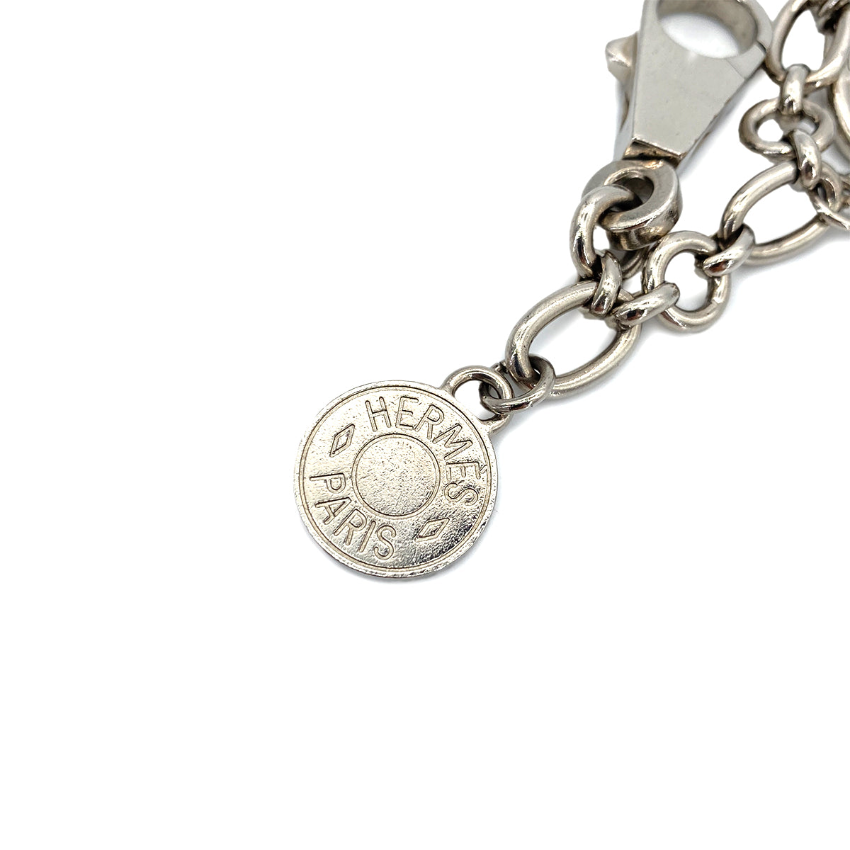 HERMES AMULET4 OLGA CHARM SILVER SELLIER CHAINE D'ANCRE MEDOR ACCESSORY 90253745