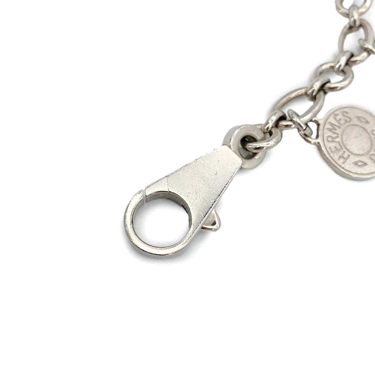 HERMES AMULET4 OLGA CHARM SILVER SELLIER CHAINE D'ANCRE MEDOR ACCESSORY 90253745