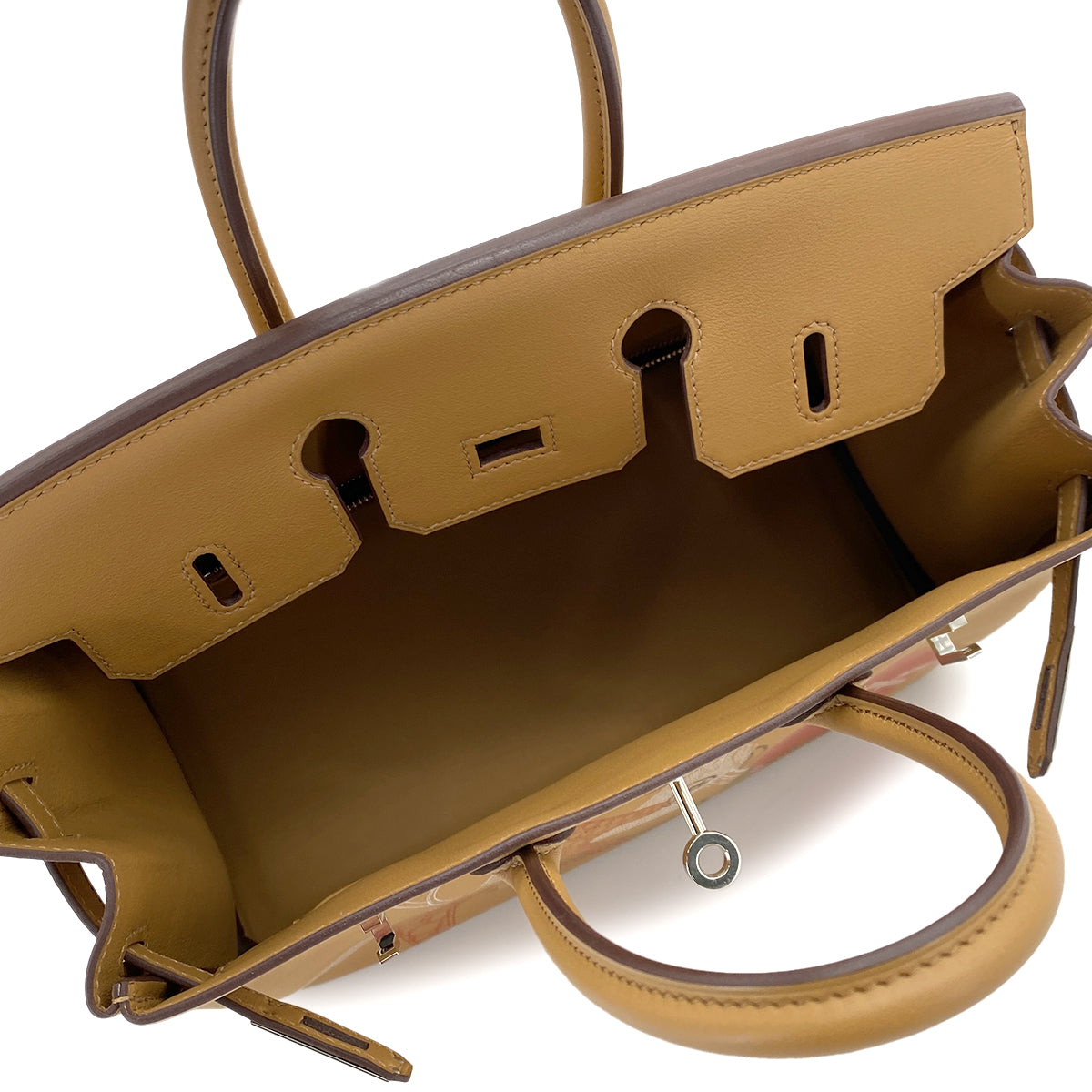 HERMES BIRKIN 25 IN & OUT BISCUIT SWIFT HAND BAG Z SHW 90253752