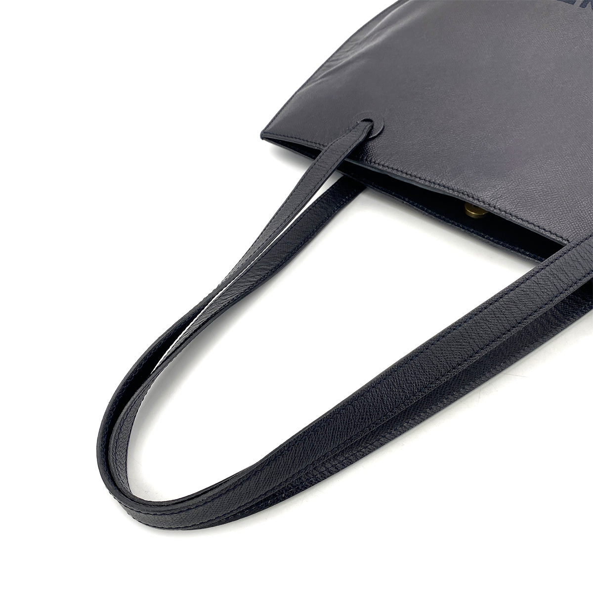 CHANEL VINTAGE TOTE BAG NAVY CAVIAR SKIN 90253879