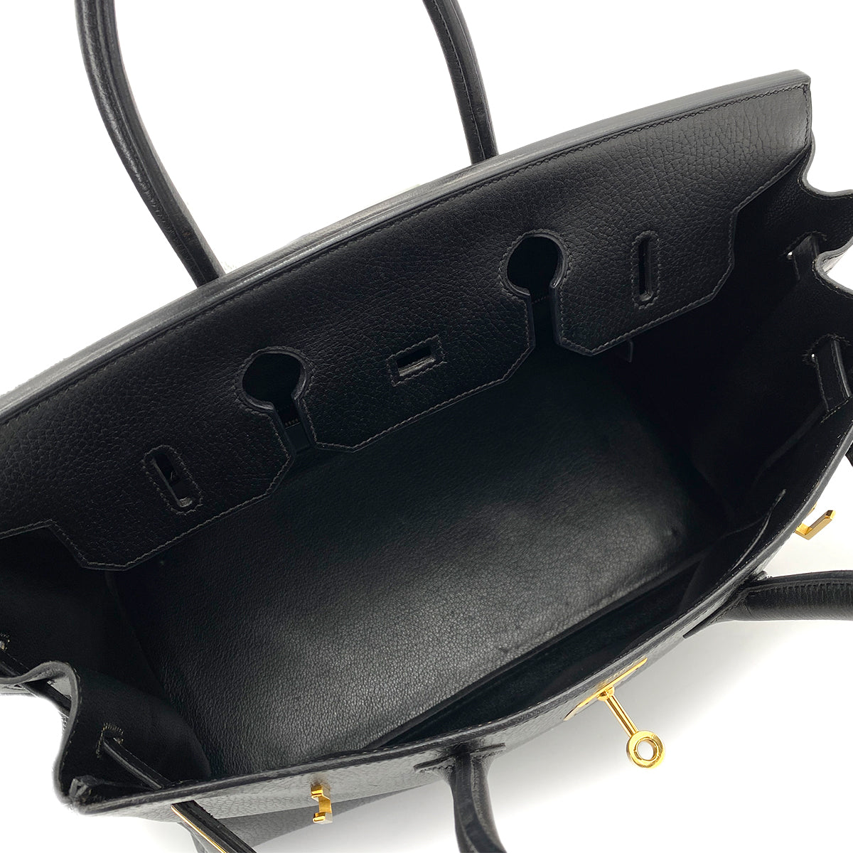 HERMES BIRKIN 35 BLACK ARDENNES HAND BAG 〇Z GHW 90253885