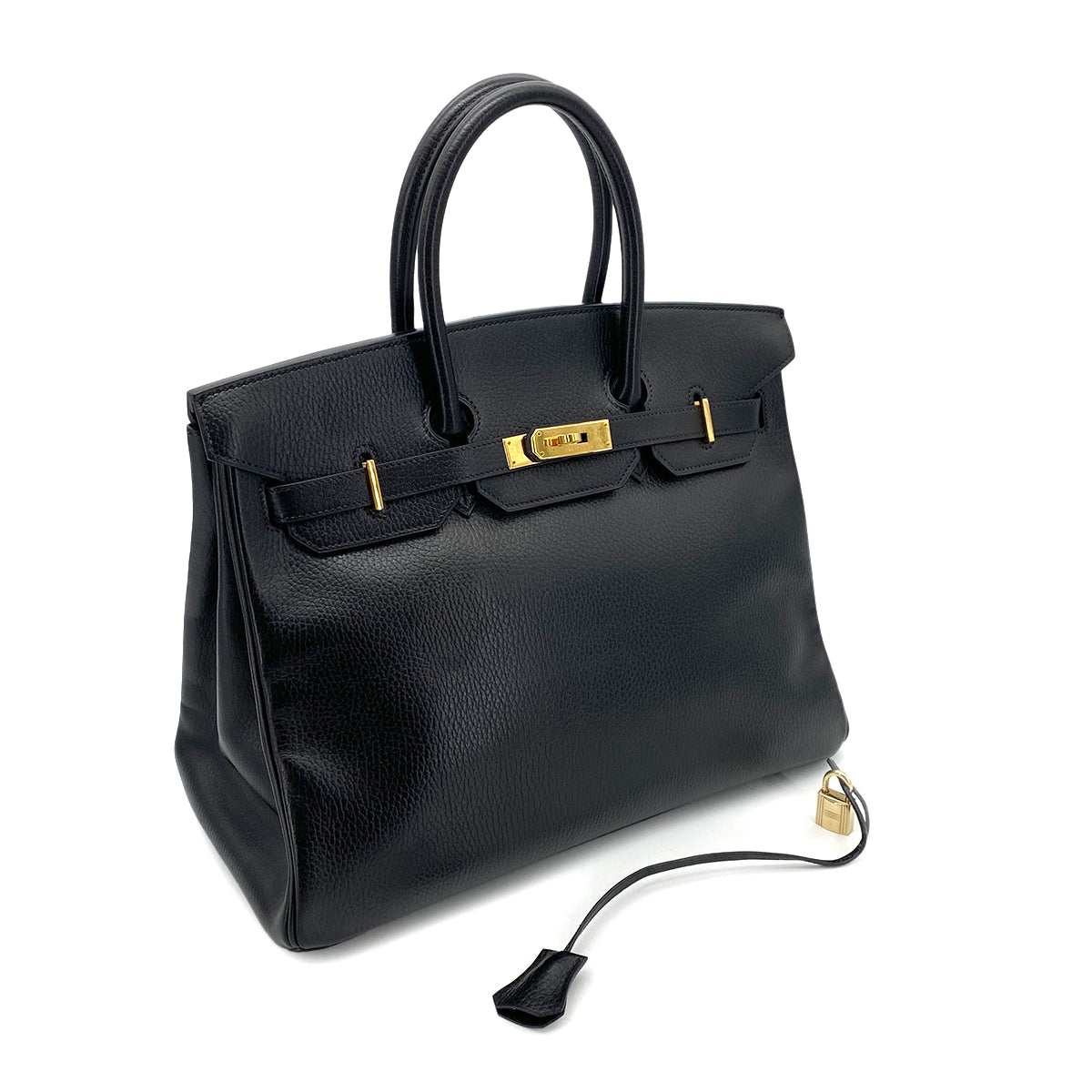 HERMES BIRKIN 35 BLACK ARDENNES HAND BAG 〇Z GHW 90253885