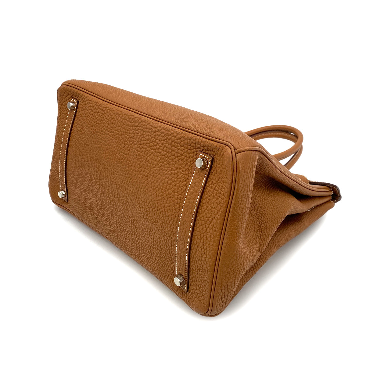 HERMES BIRKIN 35 GOLD TOGO HAND BAG □G SHW 90253898