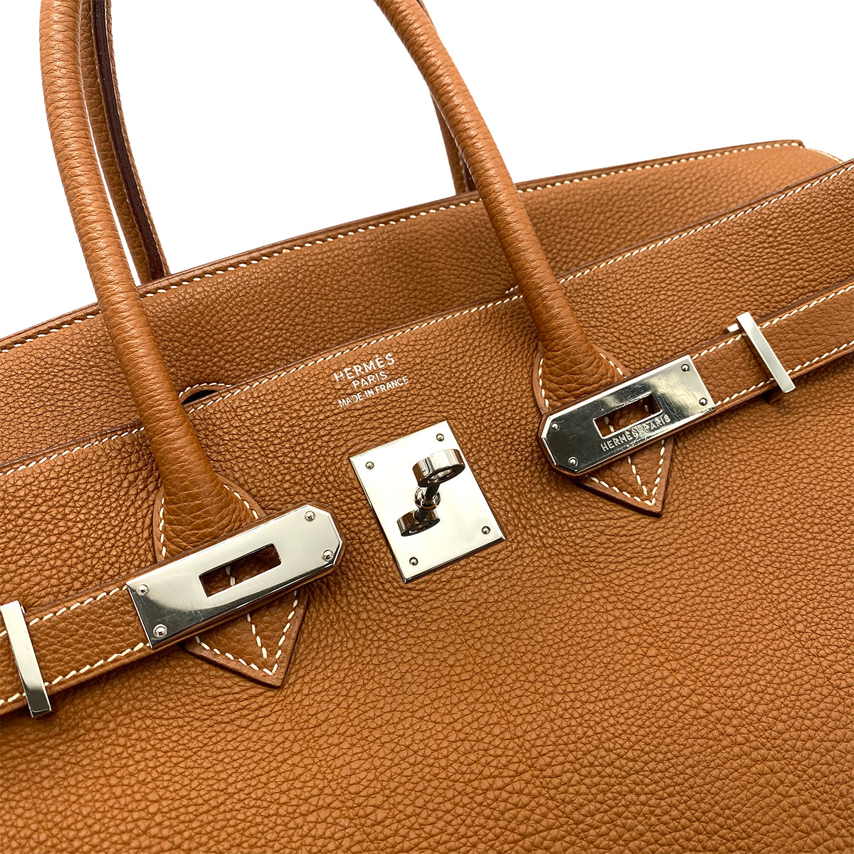 HERMES BIRKIN 35 GOLD TOGO HAND BAG □G SHW 90253898