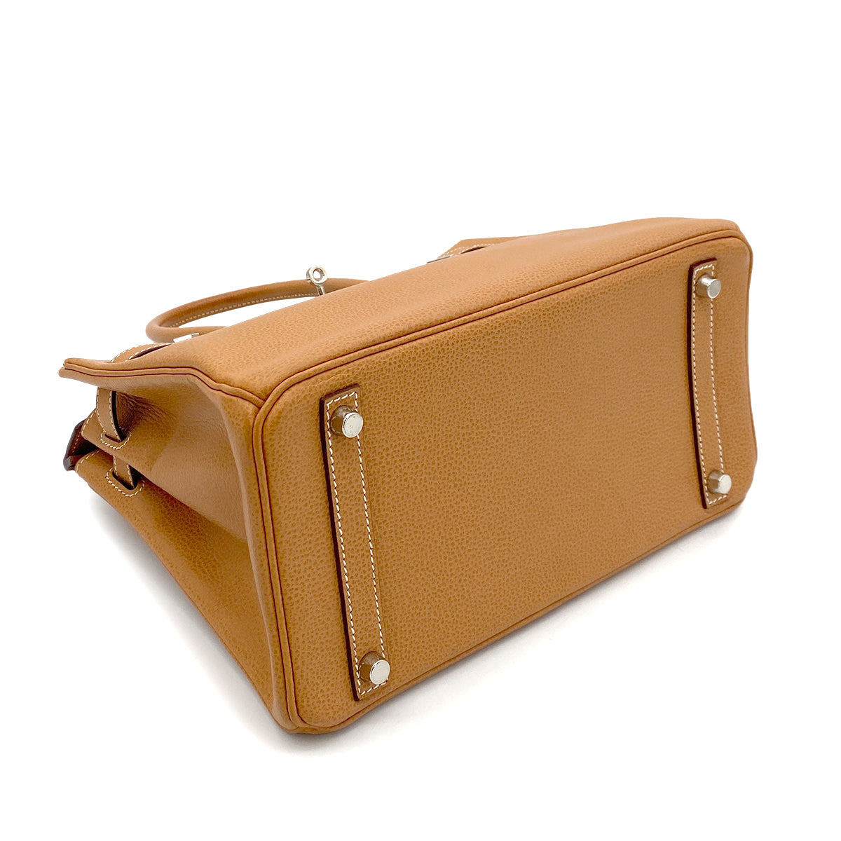 HERMES BIRKIN 30 NATURAL VACHE LIEGEE HAND BAG □J SHW 90254599