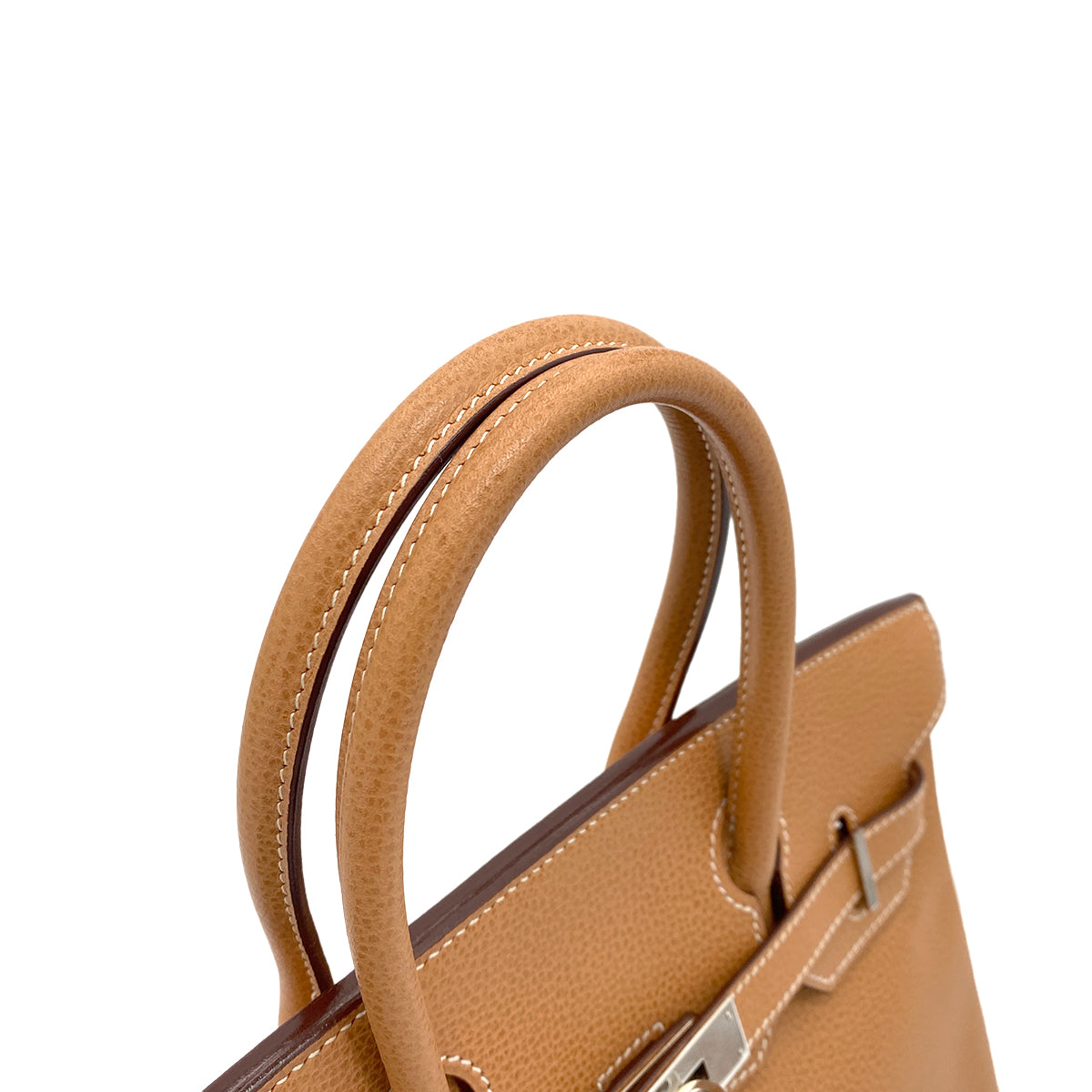 HERMES BIRKIN 30 NATURAL VACHE LIEGEE HAND BAG □J SHW 90254599