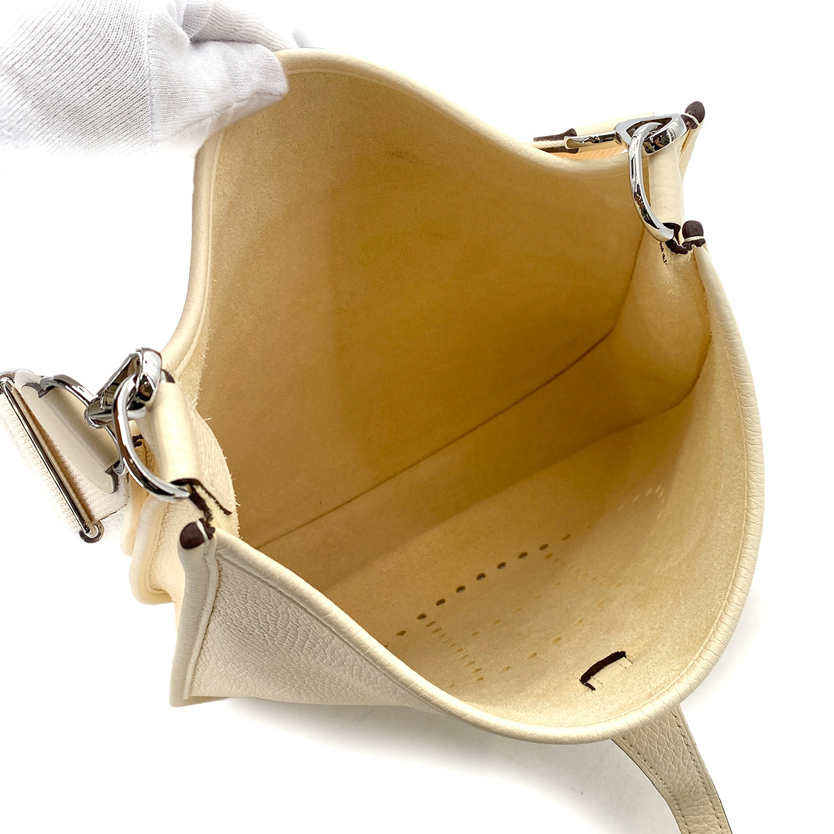 HERMES EVELYNE 3 PM NATA TAURILLON CLEMENCE SHOULDER BAG Z 90254600