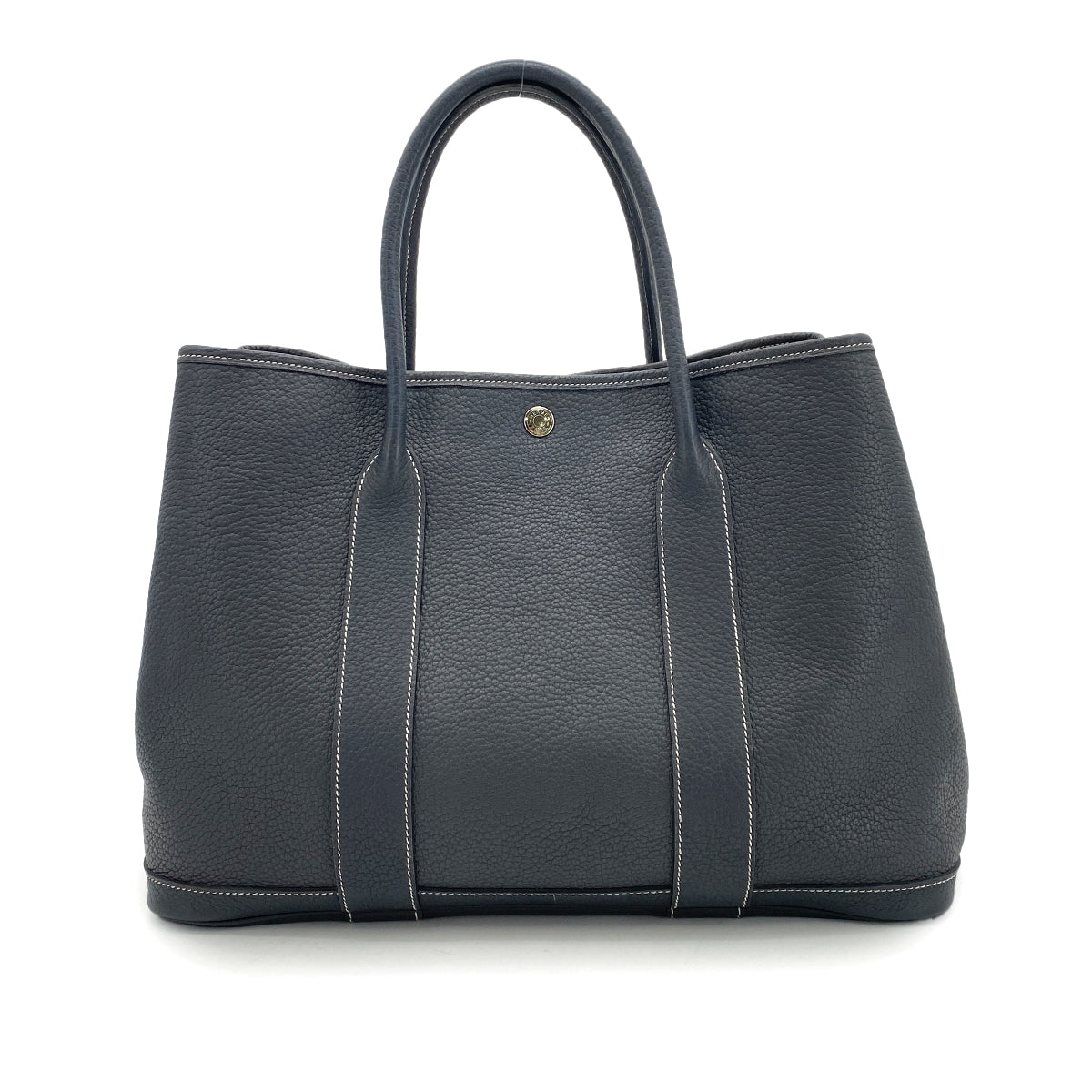 HERMES GARDEN PARTY PM GRAPHITE VEAU NEGONDA TOTE BAG □L 90254611