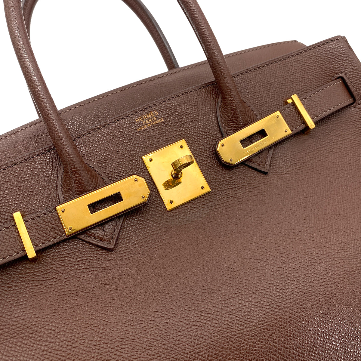HERMES BIRKIN 30 BROWN TYPE EPSOM HAND BAG ▢I GHW 90254612