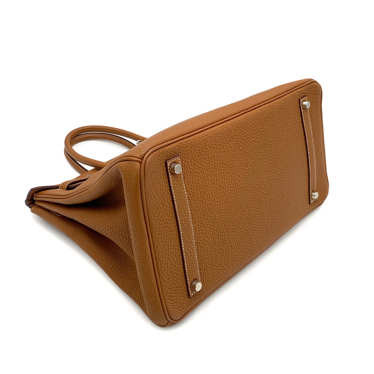 HERMES BIRKIN 35 GOLD TOGO HAND BAG □G SHW 90254693