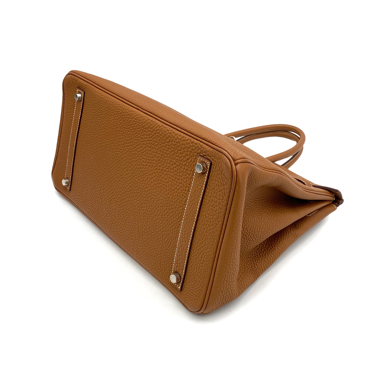 HERMES BIRKIN 35 GOLD TOGO HAND BAG □G SHW 90254693