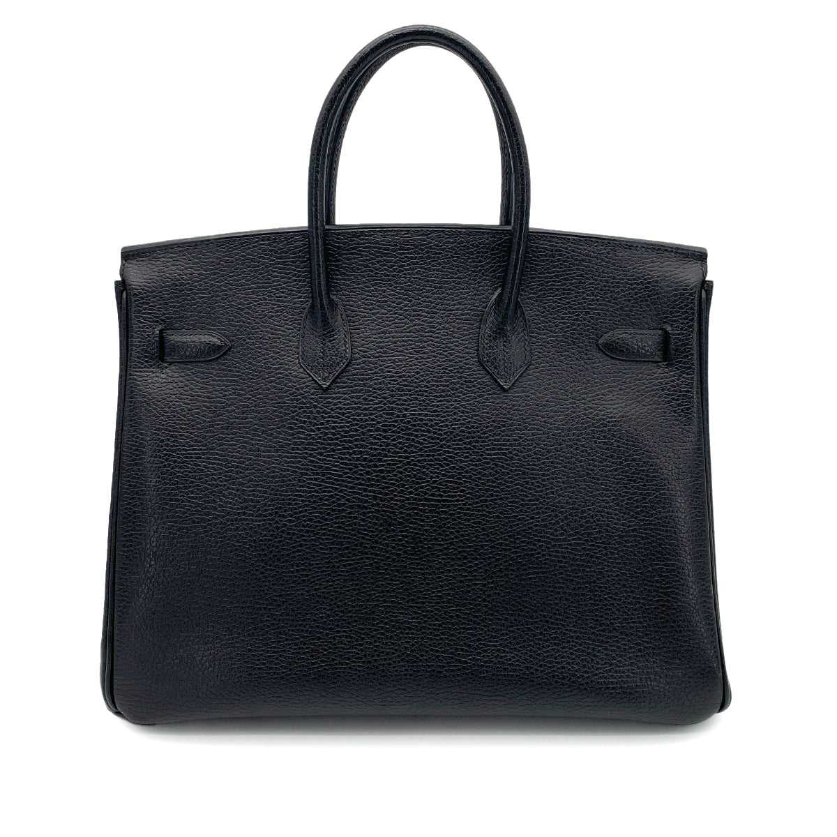 HERMES BIRKIN 35 BLACK ARDENNES HAND BAG □E GHW 90254696
