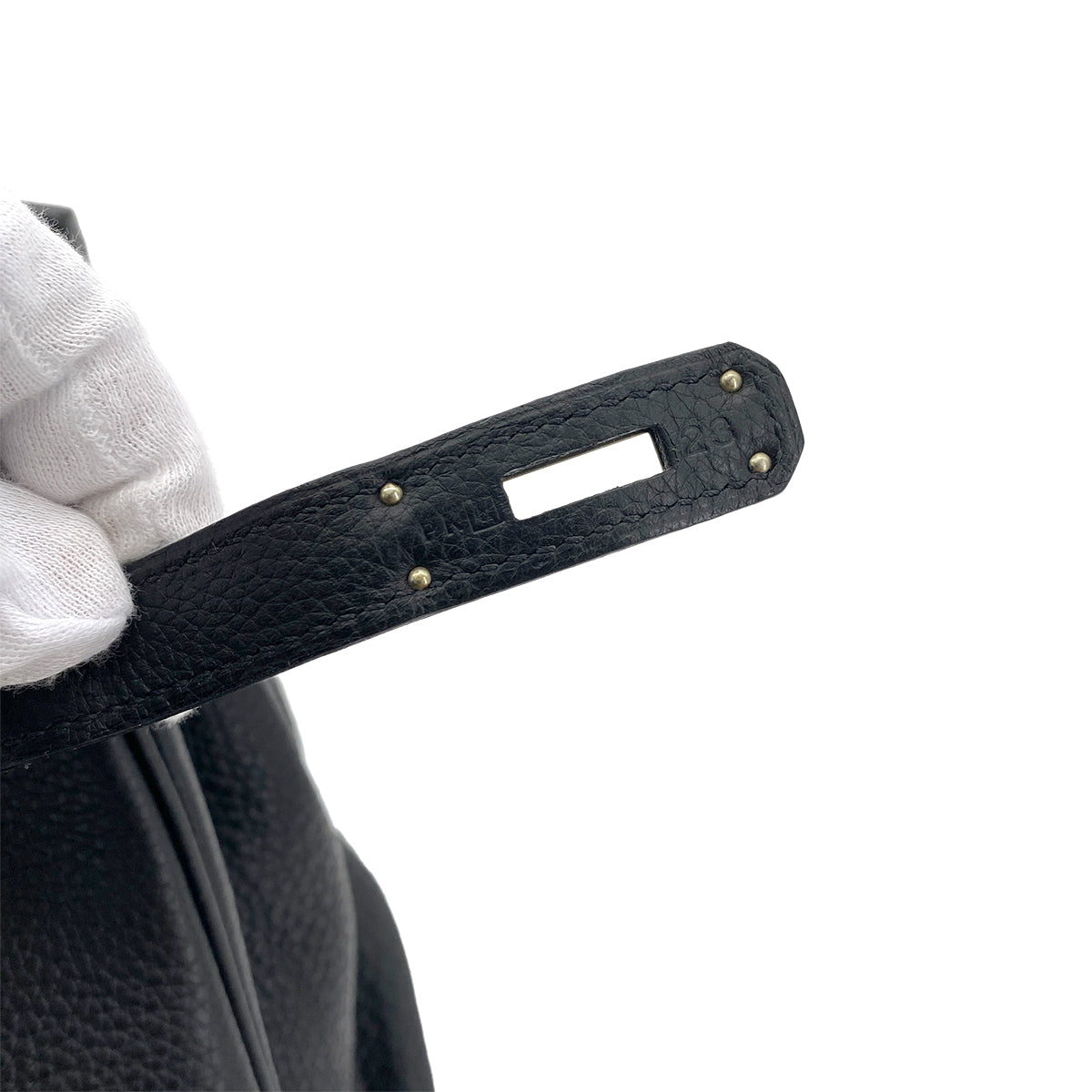 HERMES BIRKIN 35 BLACK TAURILLON CLEMENCE HAND BAG □L SHW 90254919