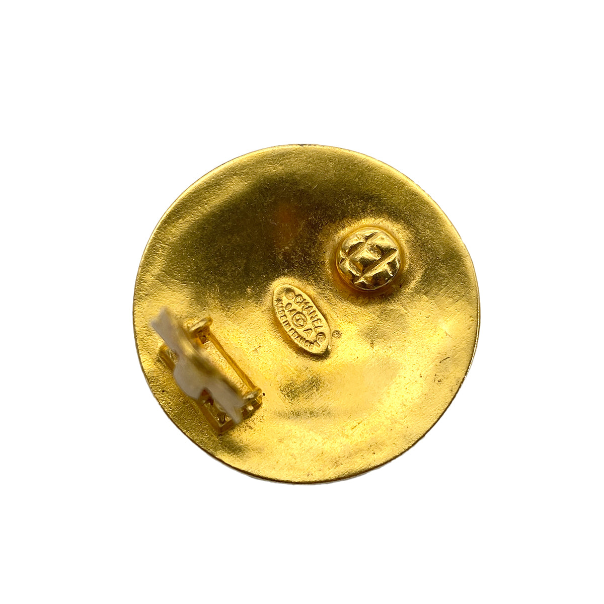 CHANEL VINTAGE EARRINGS COCOMARK ROUND ACCESSORY 94A 90255110