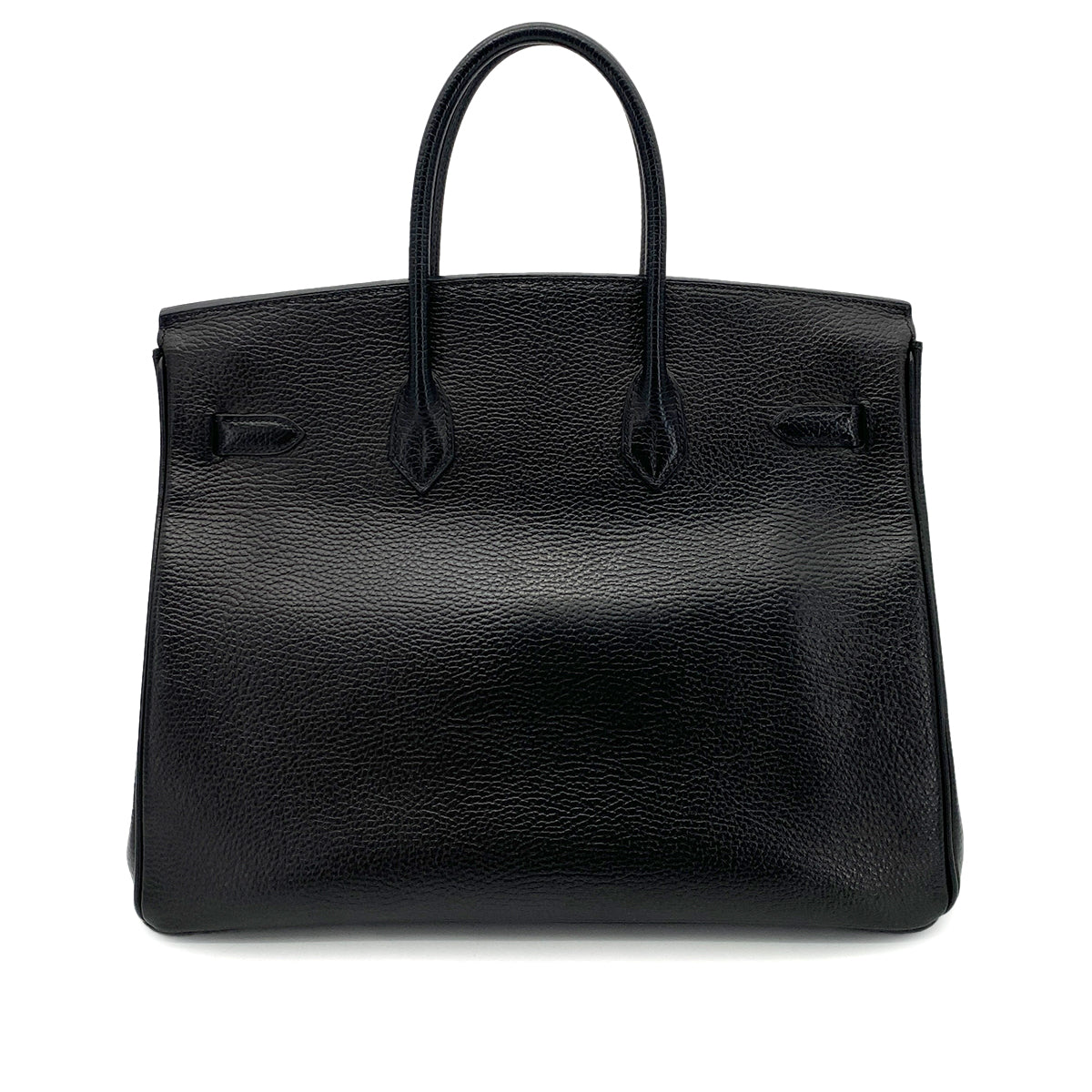 HERMES BIRKIN 35 BLACK ARDENNES HAND BAG □D GHW 90255343