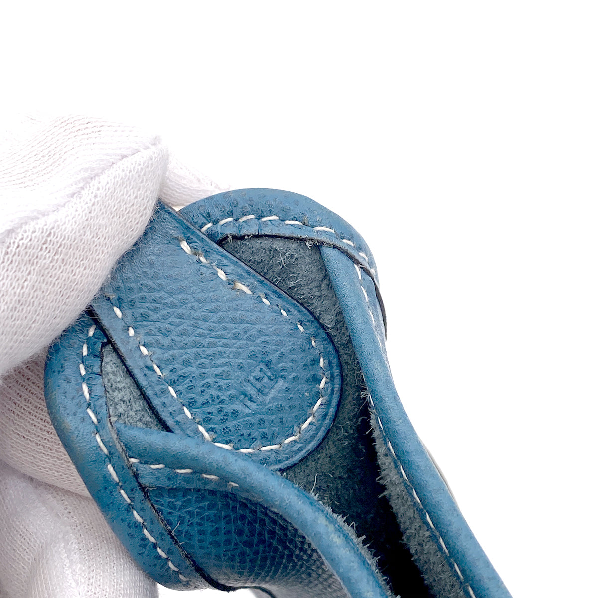 HERMES VESPA BLUE THALASSA EPSON SHOULDER BAG □H 90255347