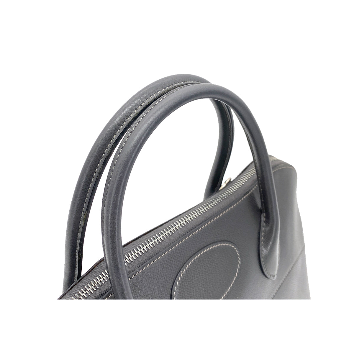 HERMES BOLIDE 35 GRAPHITE COUCHEVEL HAND SHOULDER BAG □F 90255360