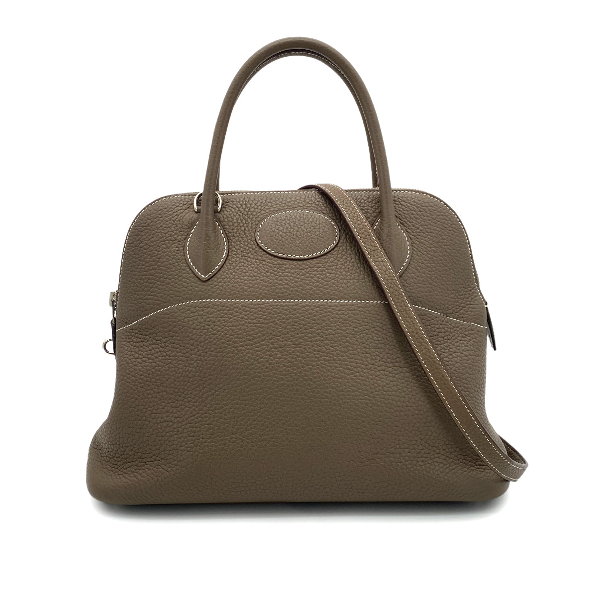 HERMES BOLIDE 31 ETOUPE TAURILLON CLEMENCE HAND SHOULDER BAG A SHW 90255362