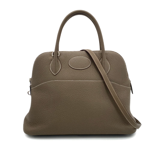 HERMES BOLIDE 31 ETOUPE TAURILLON CLEMENCE HAND SHOULDER BAG A SHW 90255362