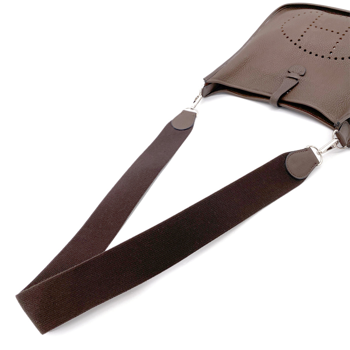 HERMES EVELYNE 2 PM CHOCOLAT TAURILLON CLEMENCE SHOULDER BAG □K 90255366