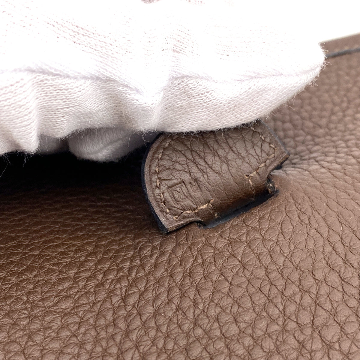 HERMES EVELYNE 2 PM CHOCOLAT TAURILLON CLEMENCE SHOULDER BAG □K 90255366