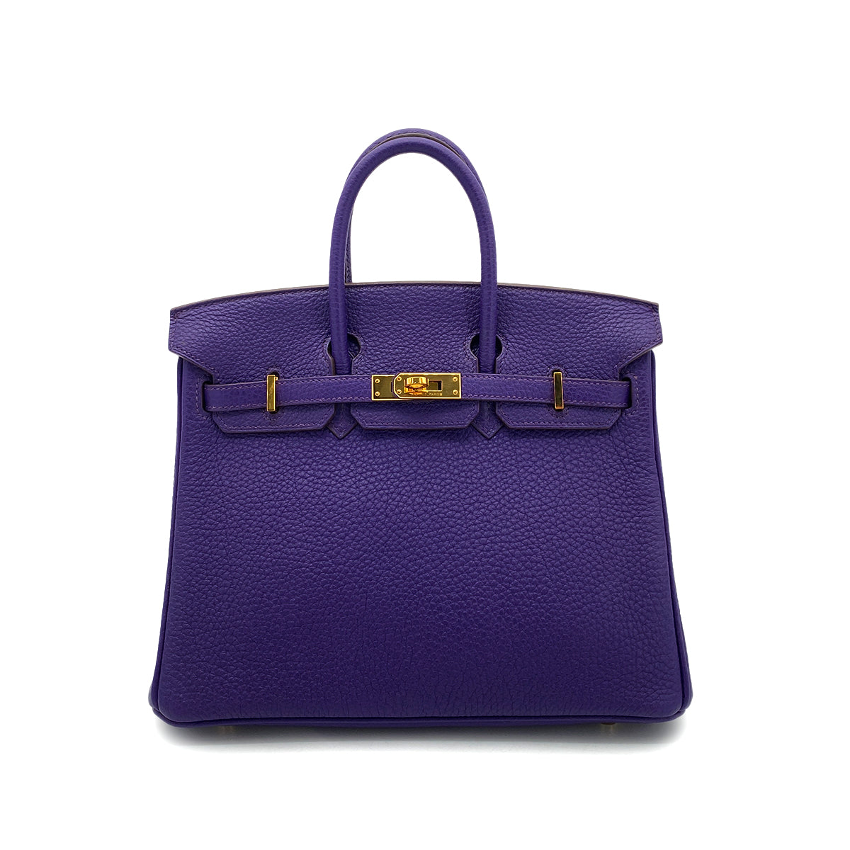 HERMES BIRKIN 25 ULTRAVIOLET TOGO HAND BAG □N GHW 90255369