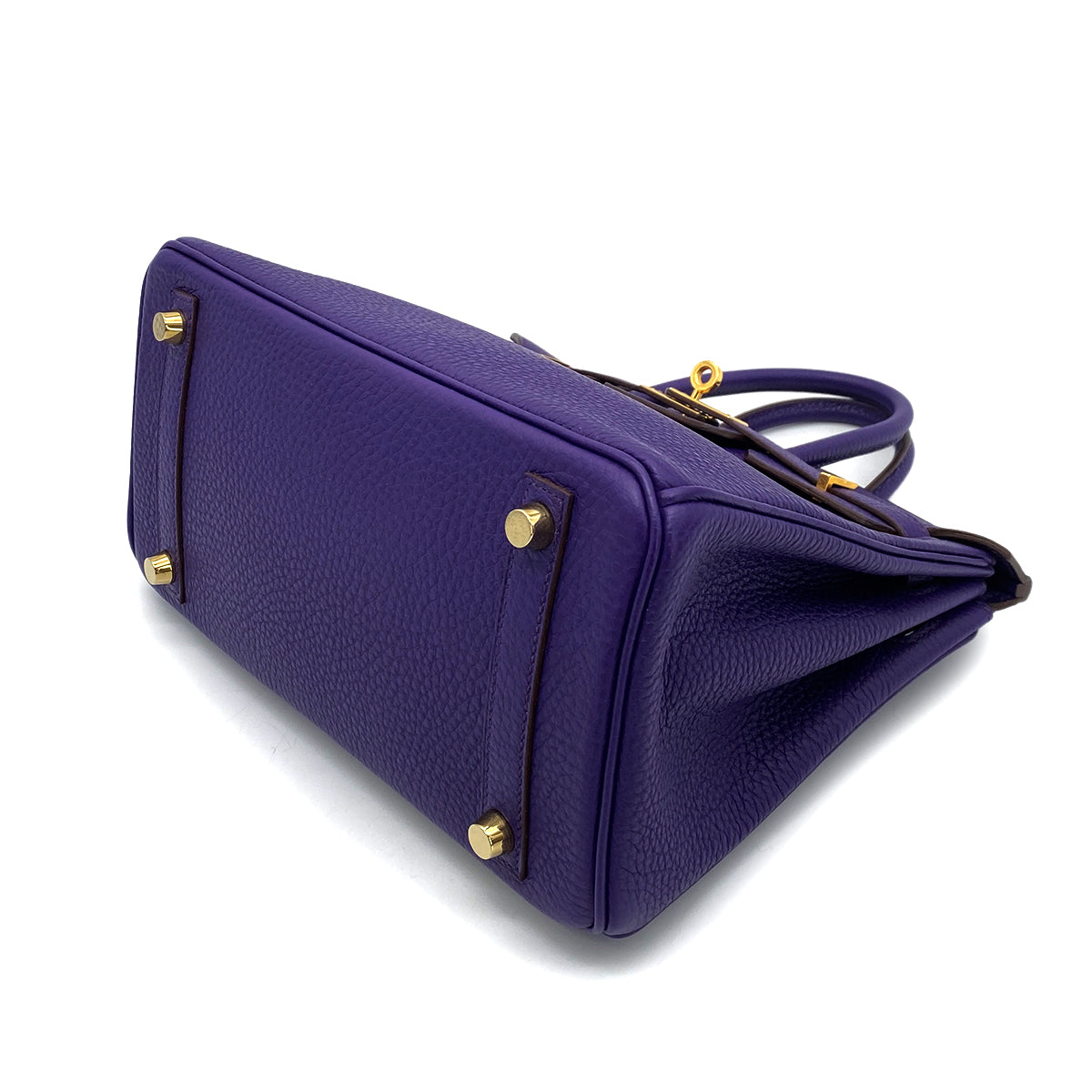 HERMES BIRKIN 25 ULTRAVIOLET TOGO HAND BAG □N GHW 90255369