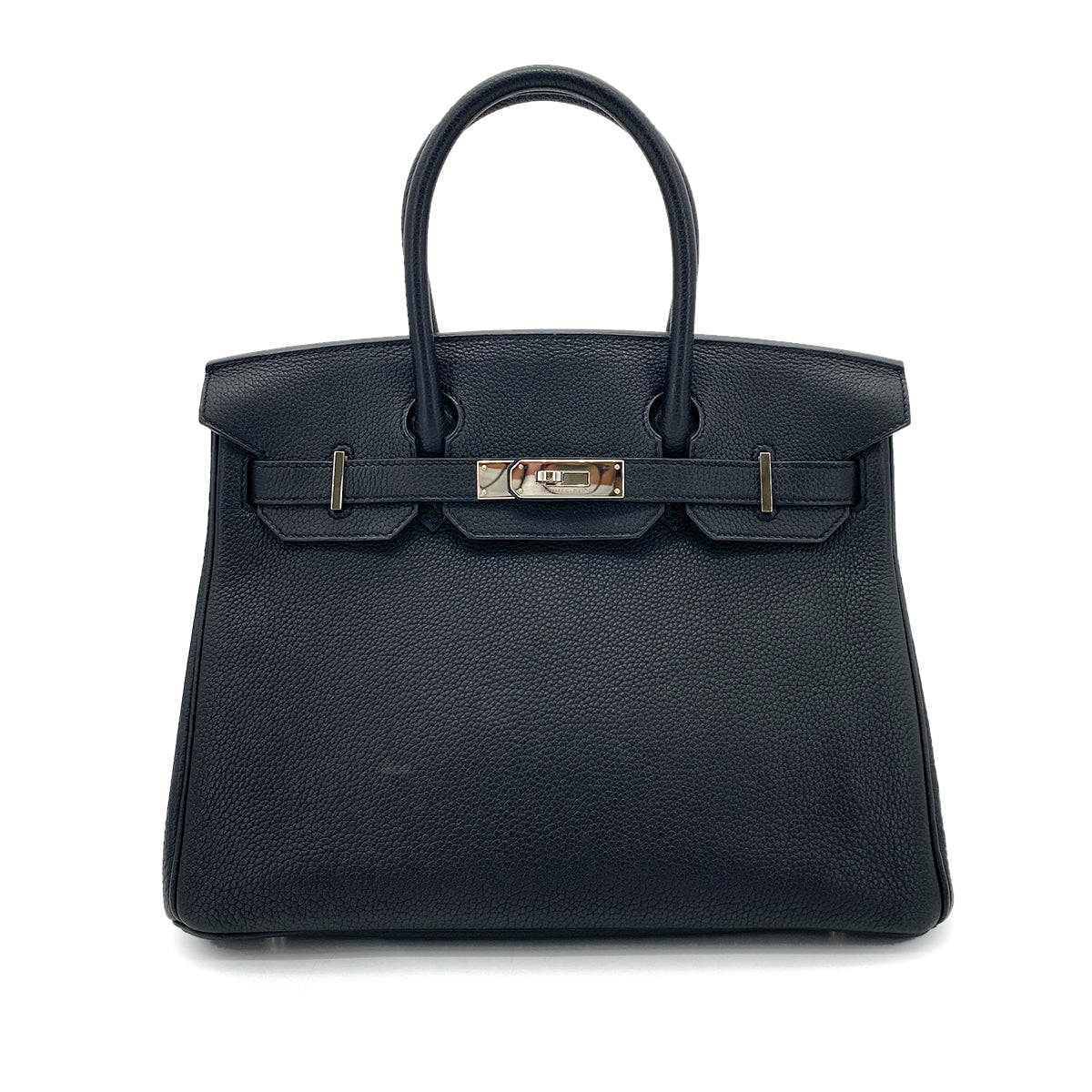 HERMES BIRKIN 30 BLACK TOGO HAND BAG A SHW 90255378