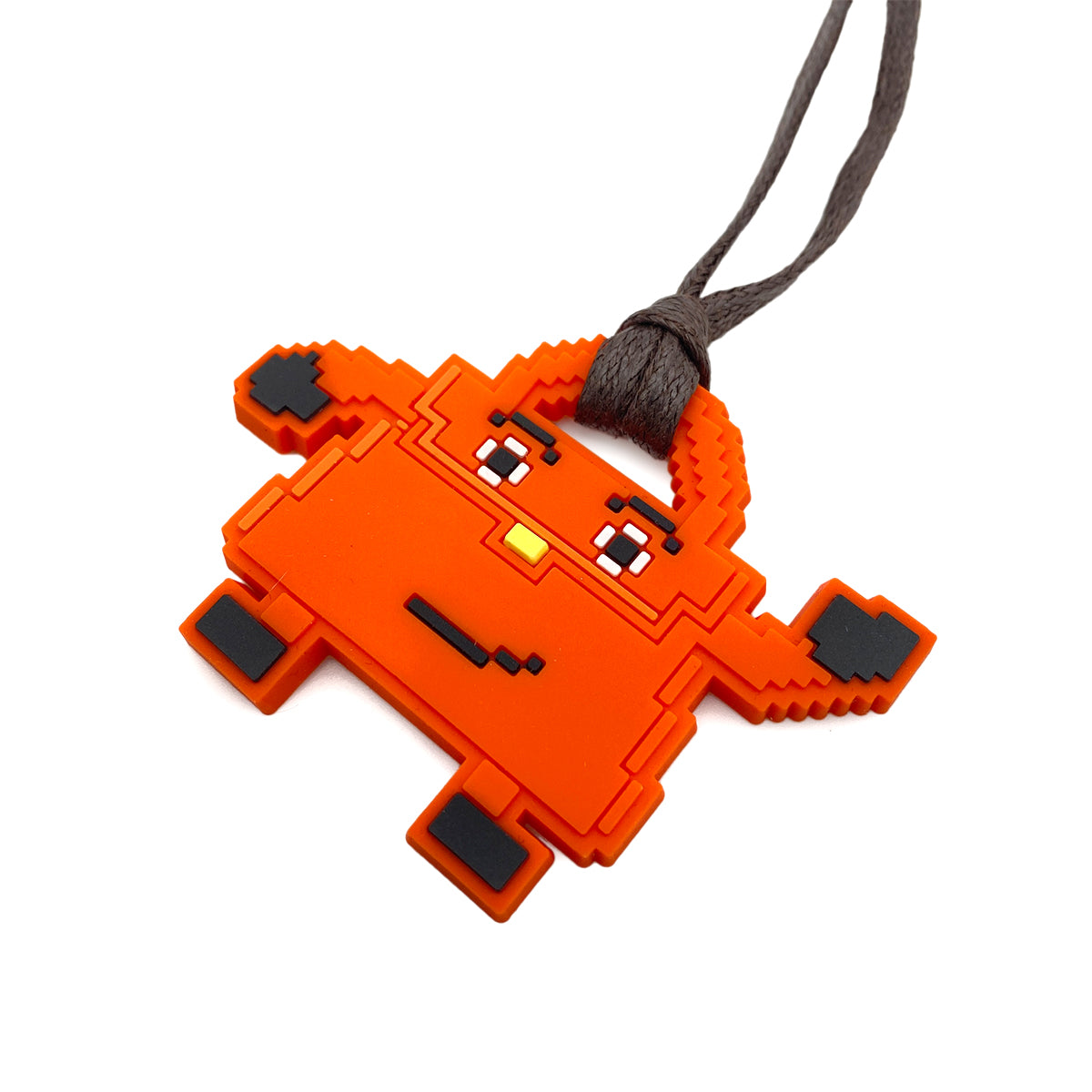 HERMES KELLY DOLL BAG CHARM ORANGE RUBBER 90255414