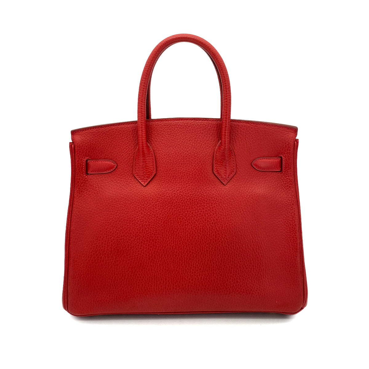 HERMES BIRKIN 30 ROUGE VIF ARDENNES HAND BAG □E 90255681