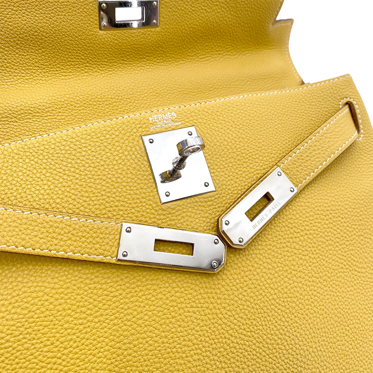 HERMES KELLY 28 SELLIER CURRY TOGO HAND SHOULDER □L BAG SHW 90255682